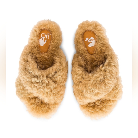 Off-White Shoes - NEW IN BOX OFF-WHITE SPIKE BRUSHED MERINO SLIPPERS SIZE EU 37 / US 7